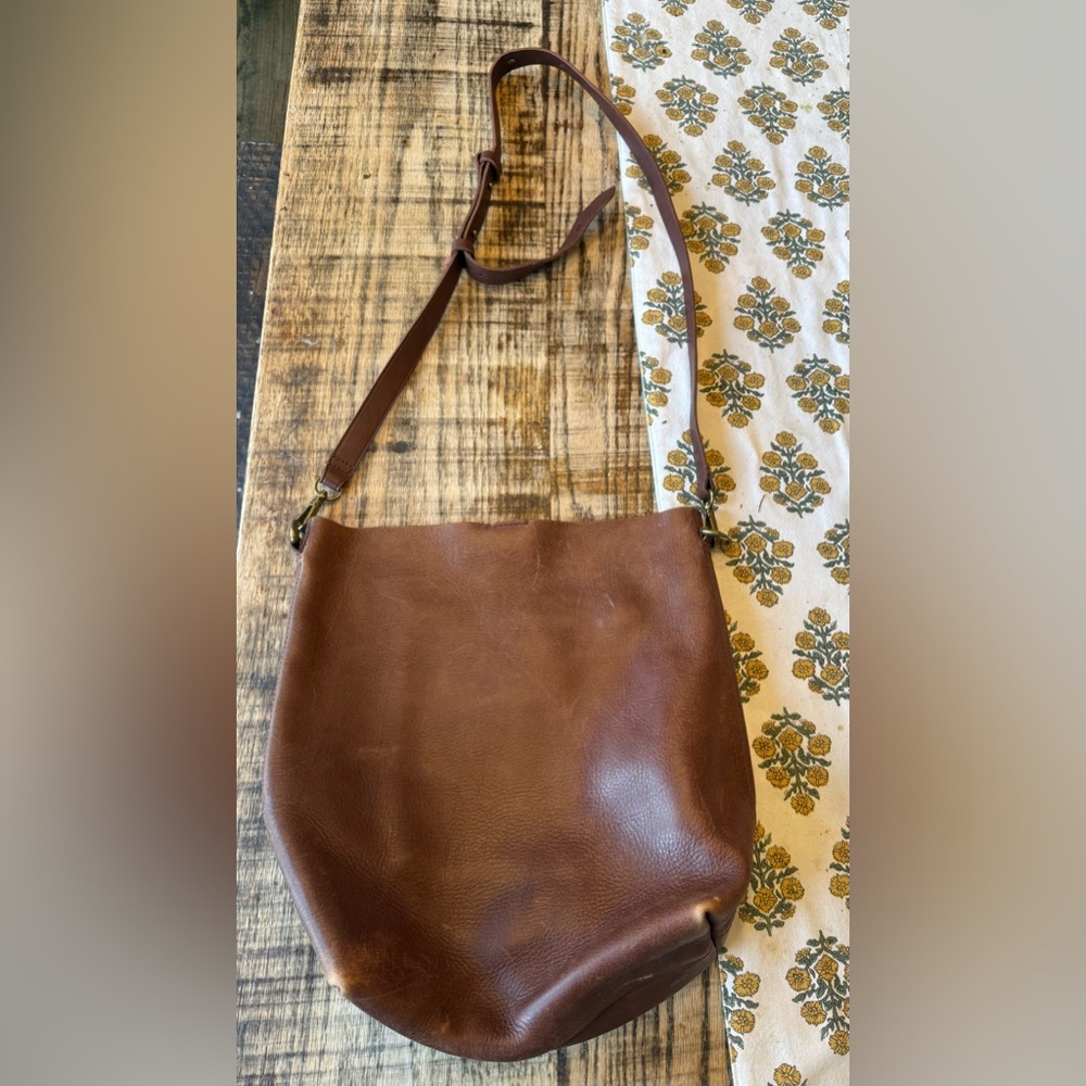 Madewell Brown Leather Crossbody Shoulder Bag